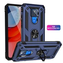 for Moto G Play Case for Phone Moto G Play 2021 Case Shockproof Armor Rugged Military Protective Car Holder Magnetic Cover