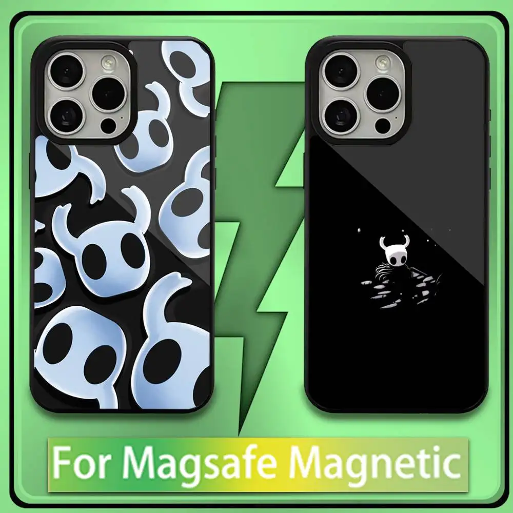 

Game H-Hollow Knights Phone Case For iPhone 16,15,14,13,12,11,Plus,Pro,Max,Mini Soft Magesafe Magnetic Wireless Charge