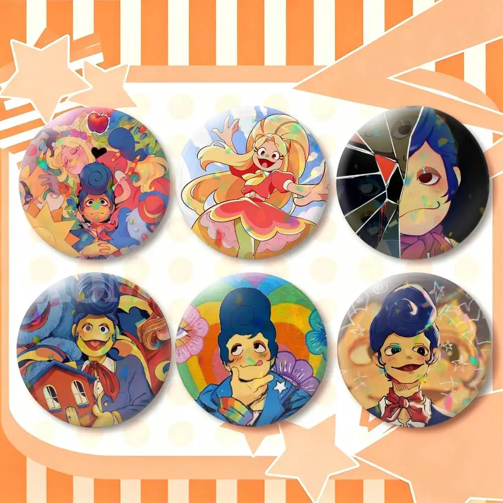 W-Wally Darling Game Welcome Home 25 32 44 58 75mm Badges Personalized Round Brooches Pins Accessory