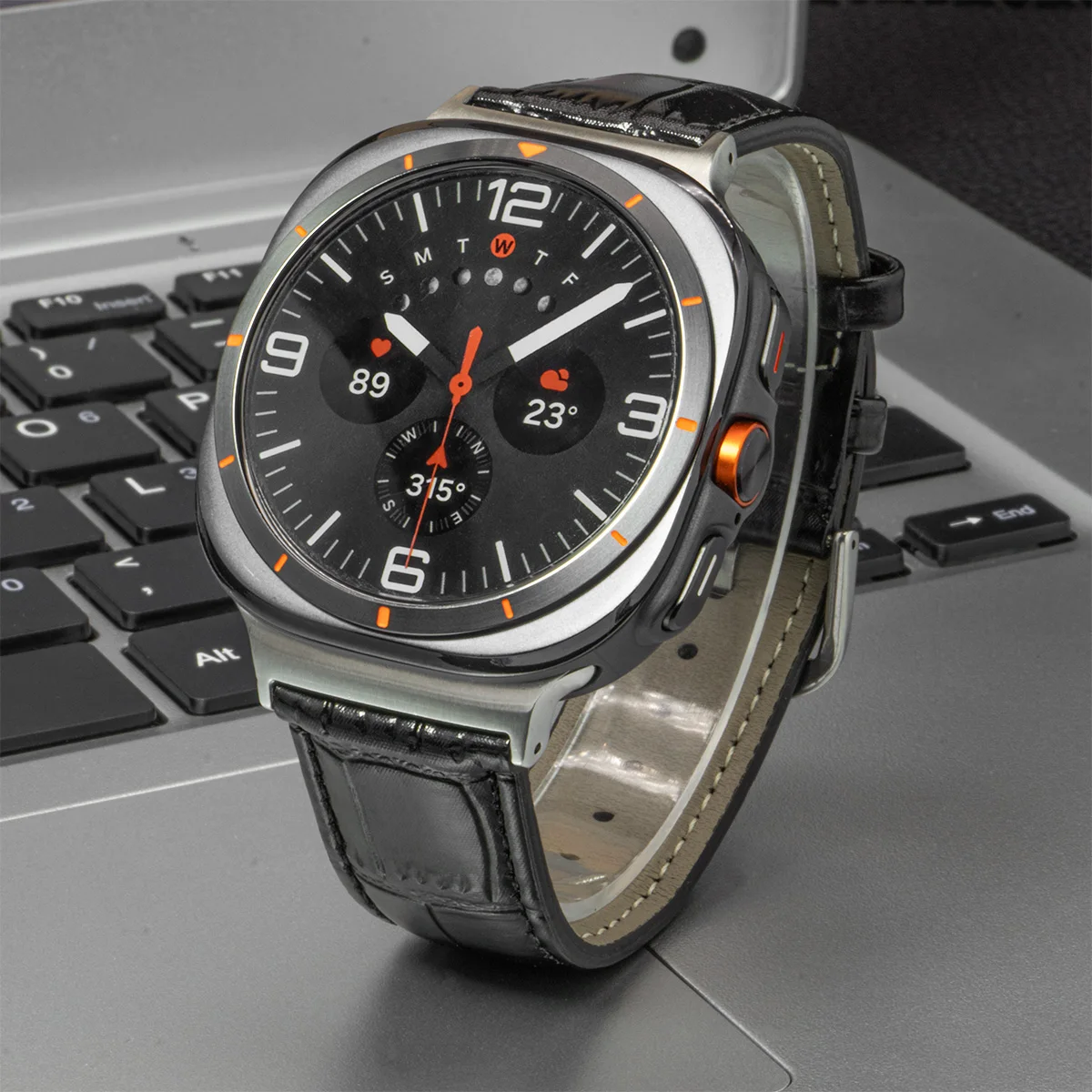 Кожаный ремешок для Samsung Galaxy Watch 8 40 44 мм/8 Классический 46 мм Разъем из нержавеющей стали Аксессуар Galaxy Watch Ultra 2025 Band