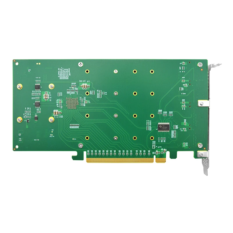 Imagem -03 - Cartão Adaptador Quad M.2 Nvme Ssd Pcie X16 Plx 8747 Pci Express 3.0x16 Mudar para Portas M.2 Stc Pe31624i