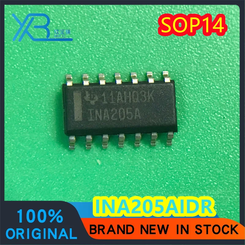 

(10/30 шт.) INA205AIDR SOP14 INA205A оригинальный, аутентичный двухканальный компаратор, микросхема, быстрая доставка со склада