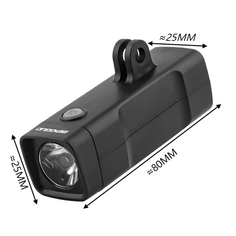 Bike Headlight USB Rechargeable Cycling Flashlight Waterproof Bike Hanging Light High Brightness 3 Gears For Mountain Bike