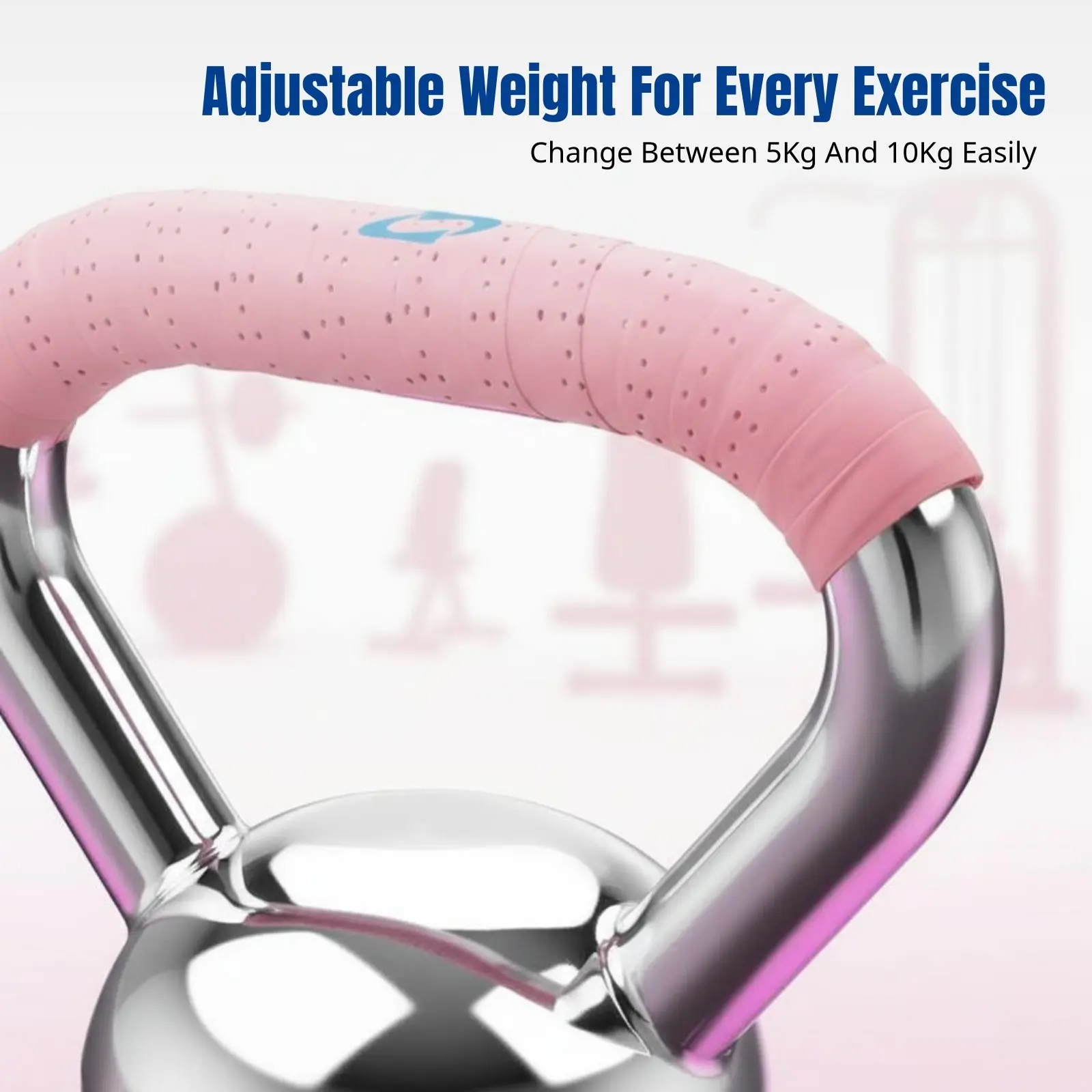 Kettlebell de Aço, Peso Ajustável, Conector de Halteres Eletroplaqueado, Treinamento Fitness, Economia de Espaço, Várias Cores