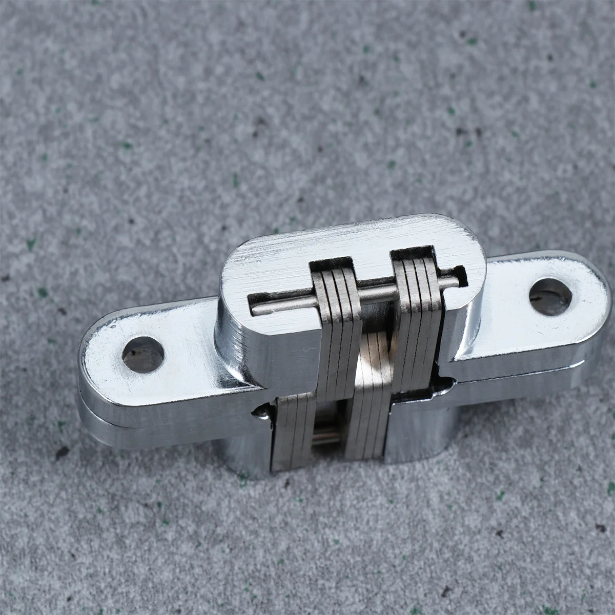 

Stainless Steel Cross Concealed Hinge Folding Door Durable Concealed Door Hinge 60x13mm Silver for Wooden Doors Hotels Clubs