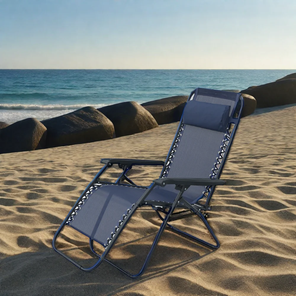 

Hot Sale Folding Portable Double Camping Chair with Removable Pillow and Side Table for Beach or Park Outdoor Garden Furniture