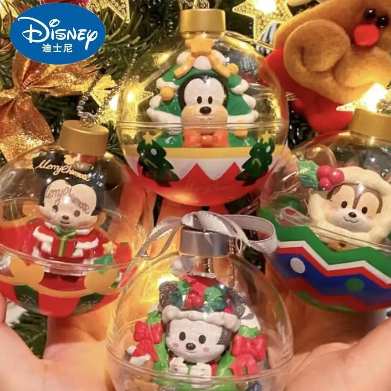 New Mickey Mouse Series Christmas Ball Theme Pendant Children's Toys Birthday Gift Room Decoration Donald Duck Christmas Gifts