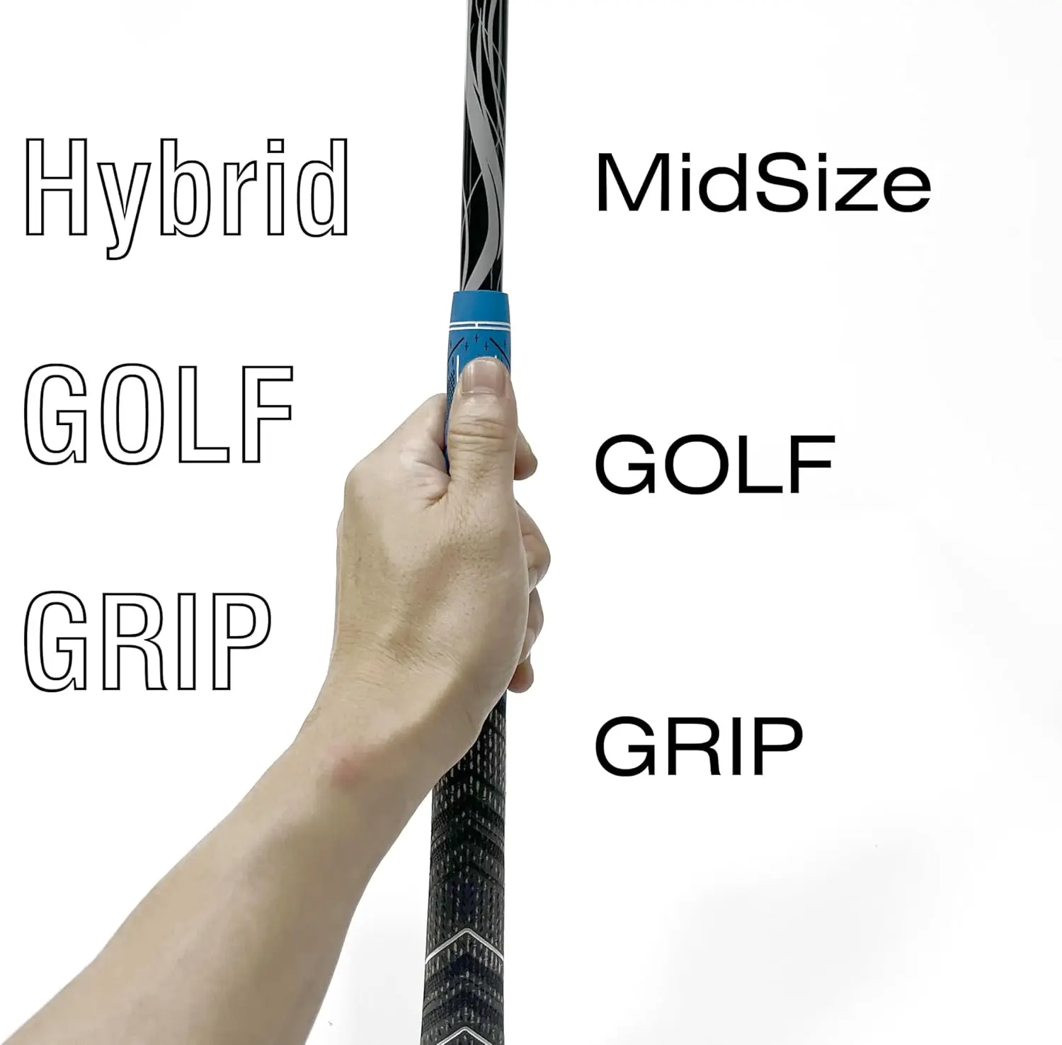 HH-GOLF® Midsize grip Adjustable Weights Golf Swing Speed Training club stick, Overspeed Golf Training Aid for Distance, Tempo,