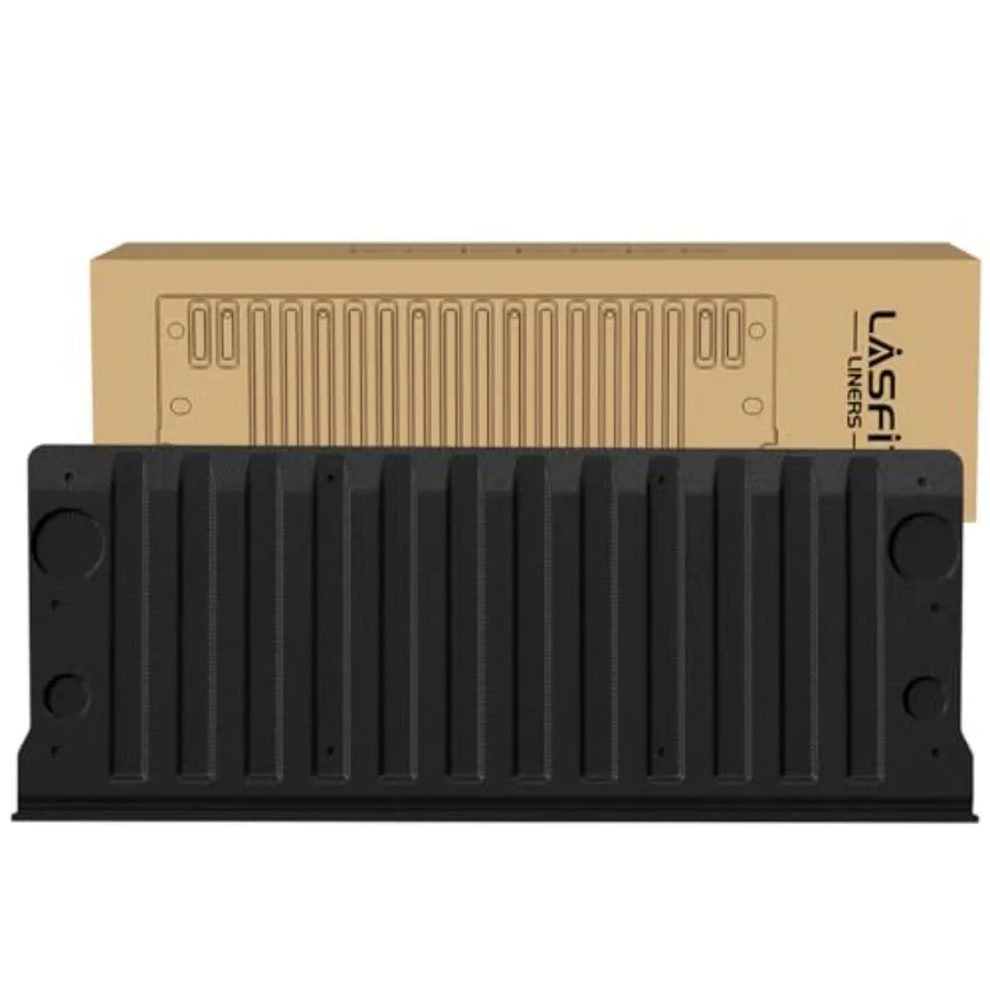 

Защитная подкладка задней двери AllWeather TPE для грузовиков Chevrolet Silverado и GMC Sierra 1500 20192026, прочная, водонепроницаемая, нескользящая