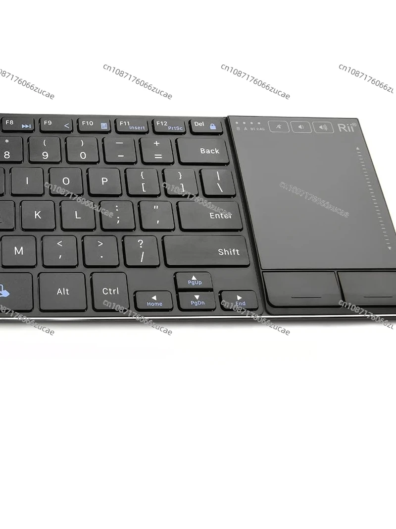 Wireless K22S Bluetooth Keyboard Rechargeable Mini Keyboard with Multi-Touch Pad, Compatible with PC, Mac