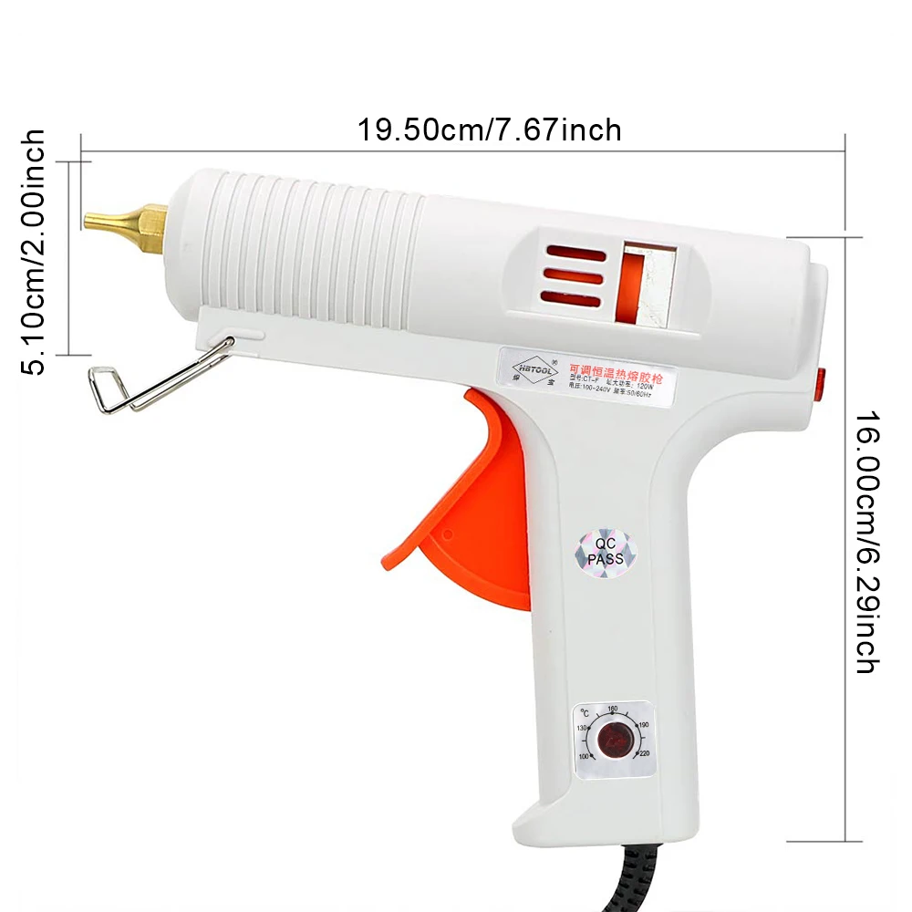 DIYWORK Heißklebepistole, Maulkorbdurchmesser 11 mm, Bastelreparaturwerkzeug, konstante Temperatur, 110 W, Heizung der Temperatur einstellbar – Detail 7