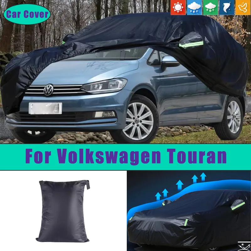 

Car Full Outer Covers Outdoor Waterproof Dustproof Sun Rain Snow Protection Exterior Car Accessories For Volkswagen Touran
