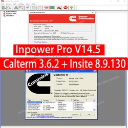 최고의 Cummins ECU Calterm 3.6.2 + Insite 8.9.130 + Inpower Pro V14.5 CAN 버스 안정성 성능을 위한 헤비듀티 아웃