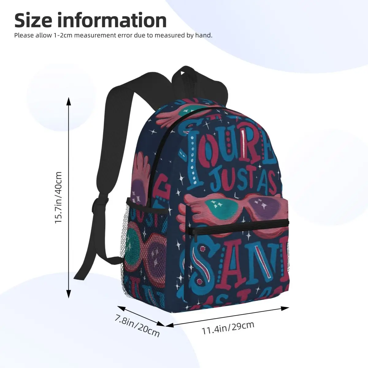 Luna L-Lovegoods Glasses Student Backpack School Bag Hiking Travel Daypack for Men Women Bookbag Shoulder Bags