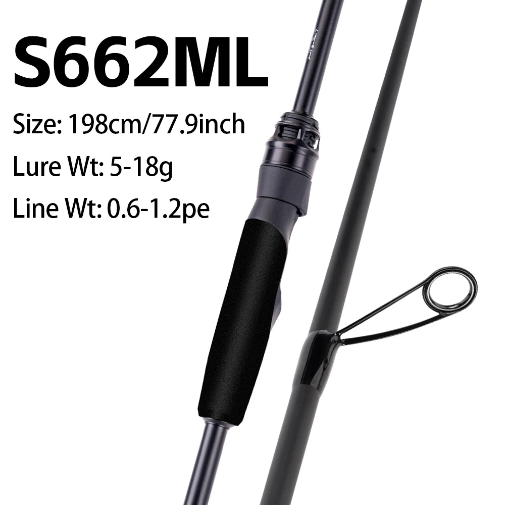 FISHINGFANS KUAISHA T1100+M40X Carbon Blank 8KG DRAG Light LS Guide 7-30g Ködergewicht Schnelle Aktion Spinn- und Wurfangelrute