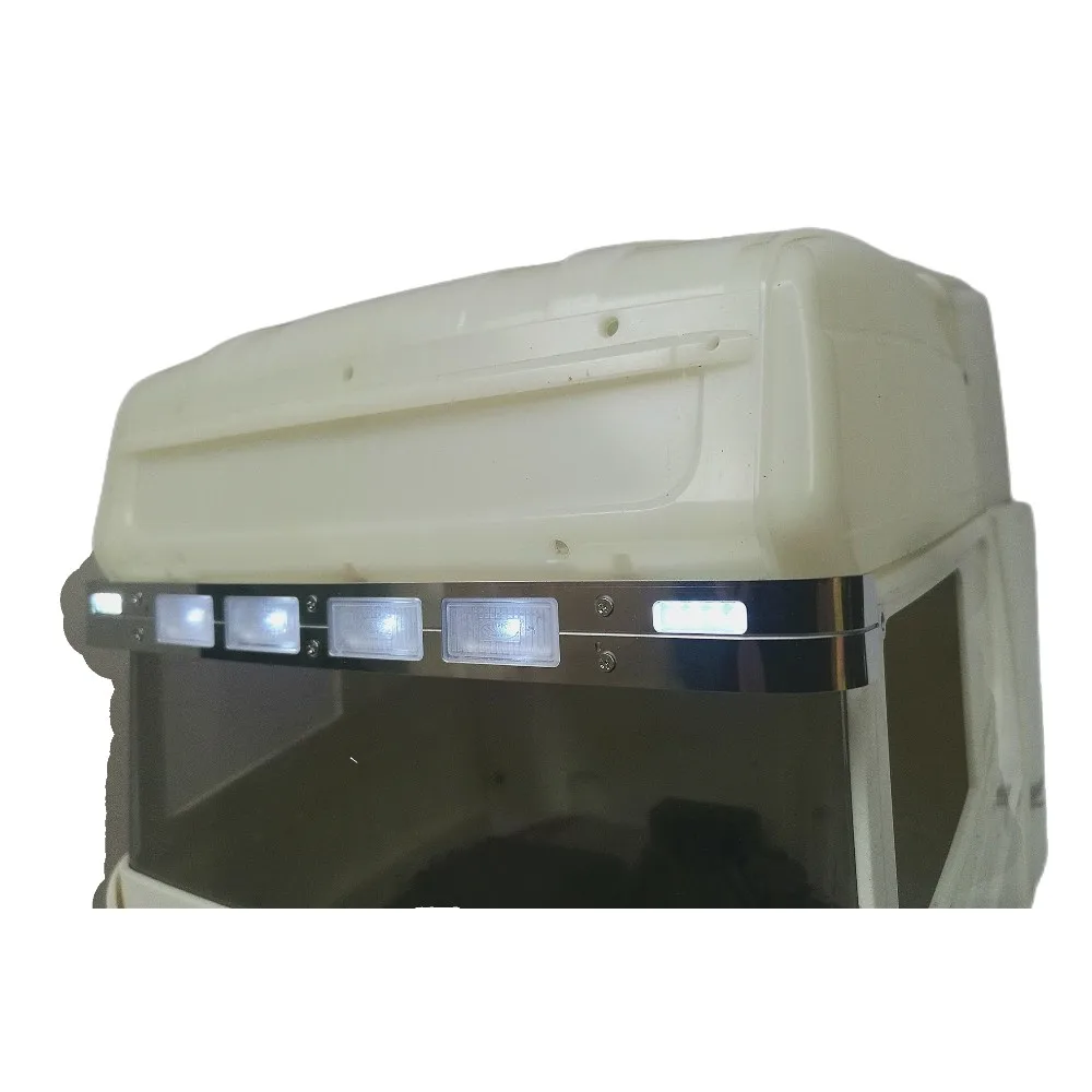 

Metal LED Sun Visor Lamp Light for Tamiya 1/14 Tractor Truck Scania 620 56323 730 RC Cars Upgrade Accessories Tamiya LESU Truck