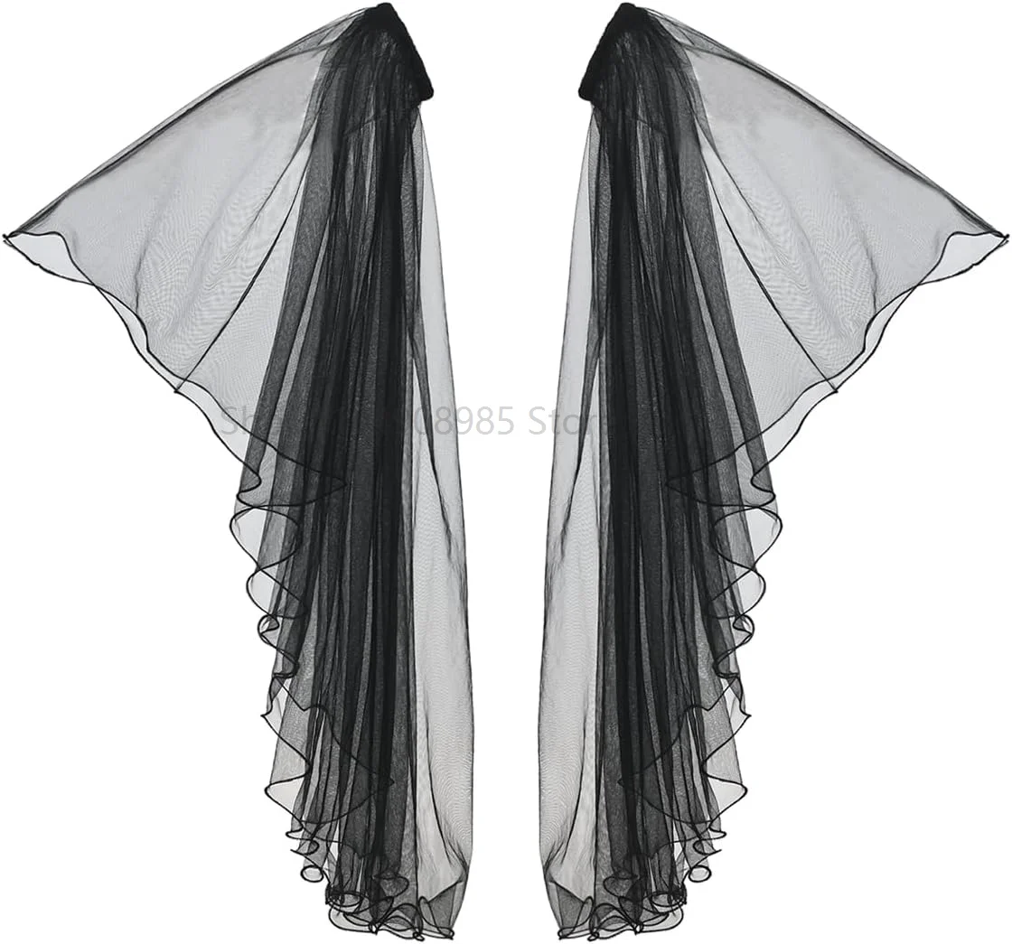 Victorian Long Tulle Gloves Detachable Sleeves Gothic Wedding Dress Accessories Arm Covers for Halloween Costume