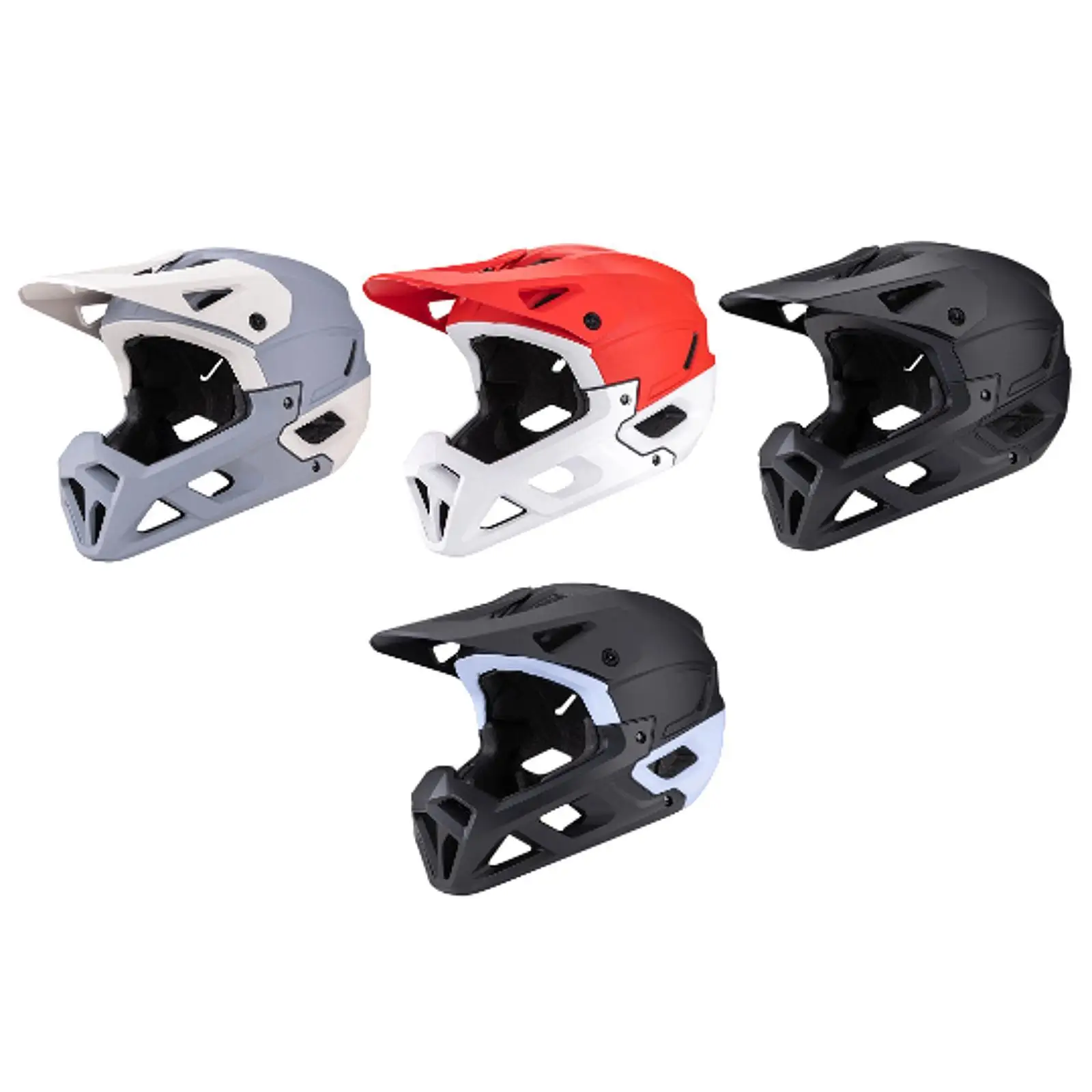 

Bike Helmet Comfortable Cycling Gear with Detachable Chin Pad Bicycle Helmet