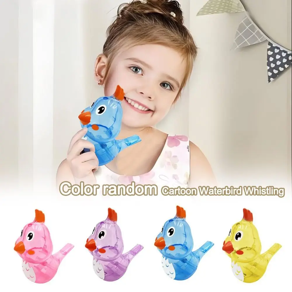 

New with Lanyard Water Bird Whistle Add Water Multicolor Cartoon Bird Whistle Birdcalls Whistles Early Learning Gift
