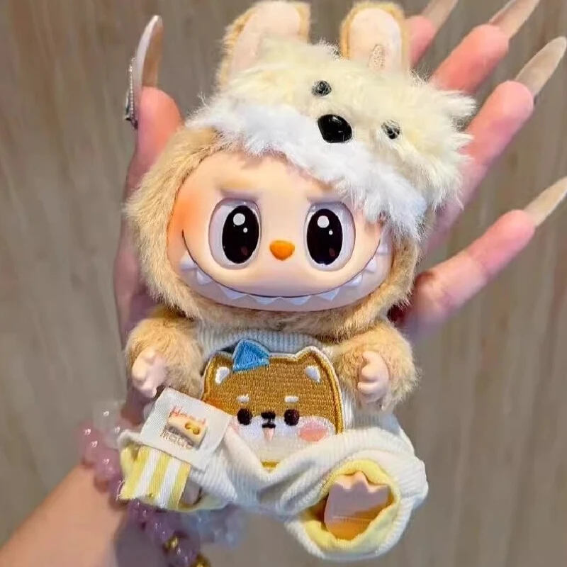 

Одежда для Labubu, аксессуары для одежды для 17 см Labubu V2 V1, плюшевая кукла-идол, модная одежда Labubu в стиле Диснея