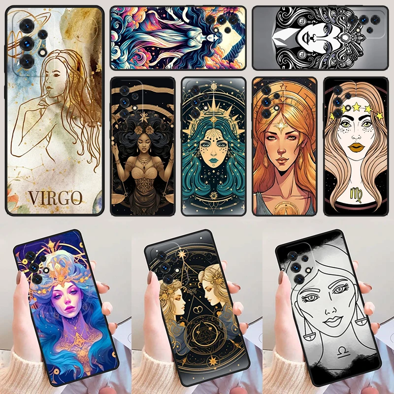 

Horoscope Astrology Virgo Libra Queens For Samsung A52 A72 A73 A20e A21S A50 A70 A12 A42 A31 A40 A51 A71 A32 A80 A91 Phone Case
