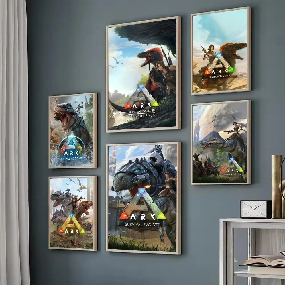 ARK Survival Evolved – peinture décorative, calligraphie, autocollant mural fantaisie pour salon, décoration de bar, décoration murale de chambre