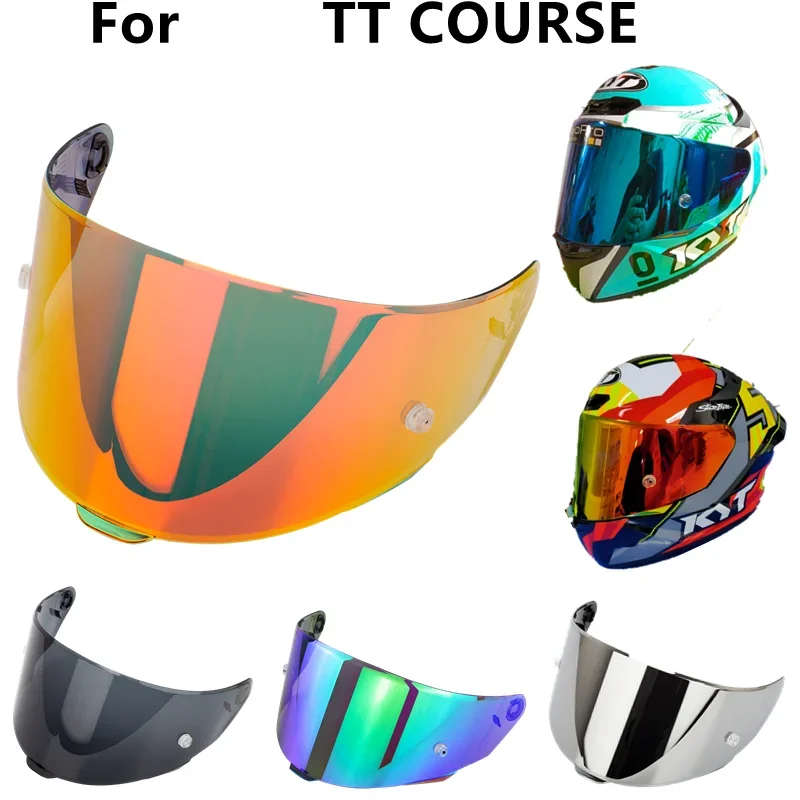 

TTC Helmet Visor Shield for KYT TT COURSE Motorcycle Helmet Visor Windshield Uv Protection High Strength Capacetes Accessories