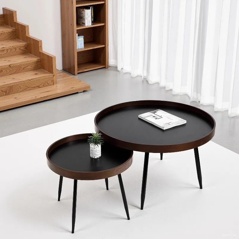 

Luxury Industrial Coffee Table Organizer Antique Japanese Round Space Saving Side Table Mini Center Mesas Bajas Patio Furniture