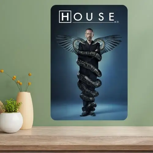 House Metal TV Show Poster Sign