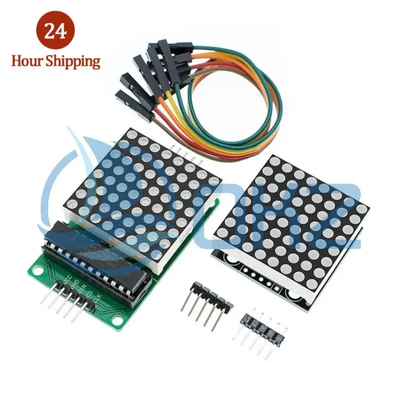 10pcs MAX7219 8*8 Dot Matrix Module Red Light Microcontroller Module Display Module MCU LED Display Control Module For Arduino