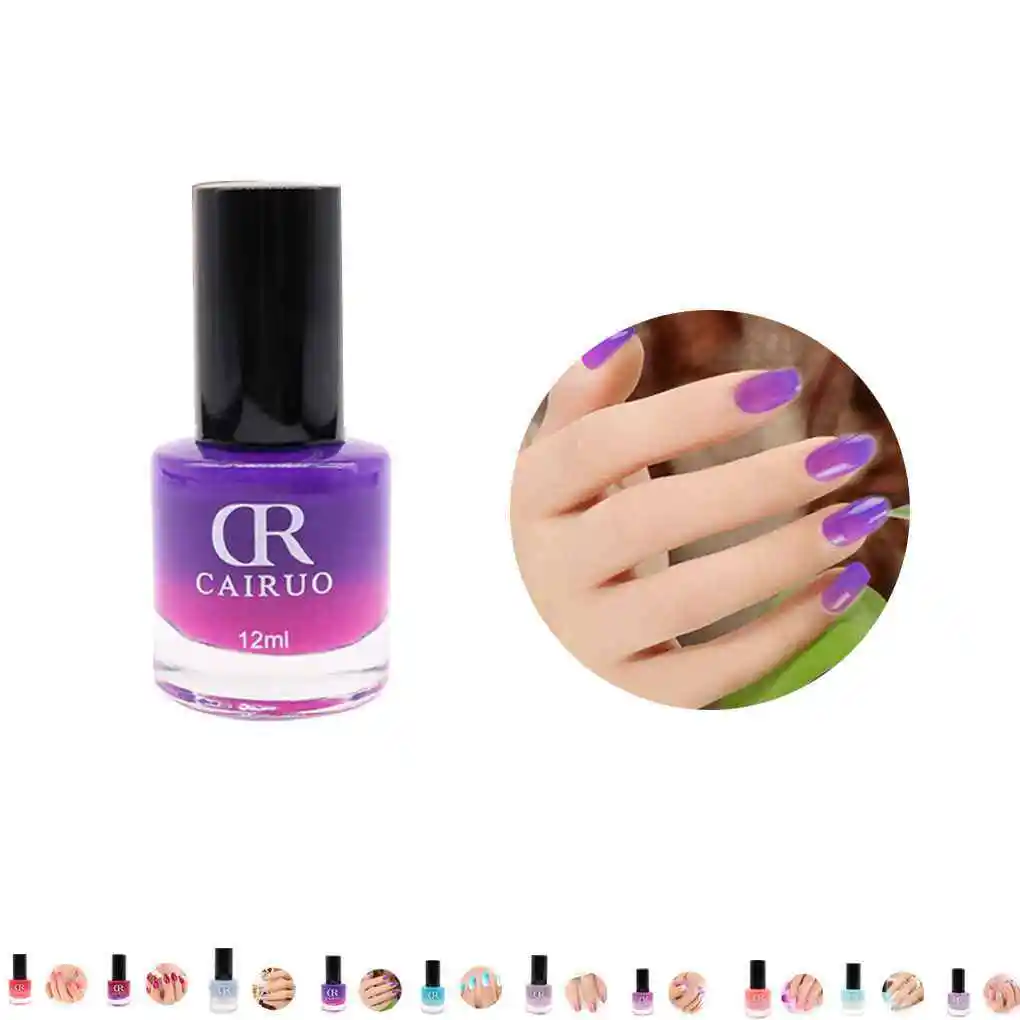 CR 1-10 20 Colors Temperature Change Gel Gradient Nail Polish Lasting UV Polish Gel Led Gel Lacquer