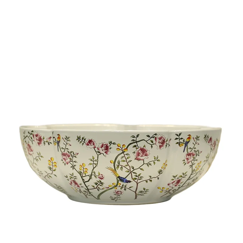 

Новый дизайн ручной работы в европейском винтажном стиле Lavobo керамическая столешница для ванной комнаты керамический умывальник раковина для ванной комнаты