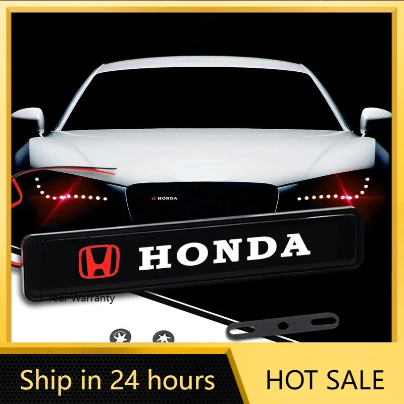

Декоративная светодиодная эмблема на решетку радиатора для автомобилей Honda: Civic, Accord, CRV, HRV, Fit, Jazz, City, Odyssey, Jade