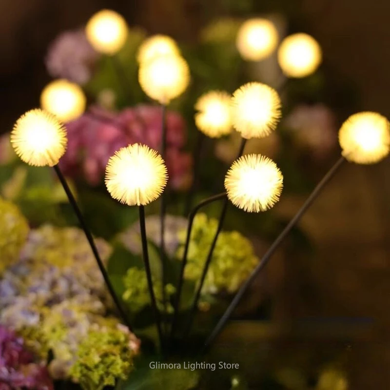

Solar Outdoor Courtyard Dandelion Flower Light for Villa Garden Balcony, Waterproof Decorative Ambient Lamp, Patio Pathway Stake