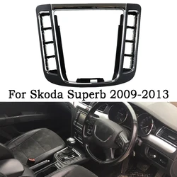 Perilla de palanca de cambios de coche, cubierta decorativa, Panel de palanca de cambios para Skoda Superb 2009, 2010, 2011-2013, Base de bola de mano de cambio de piezas de automóviles