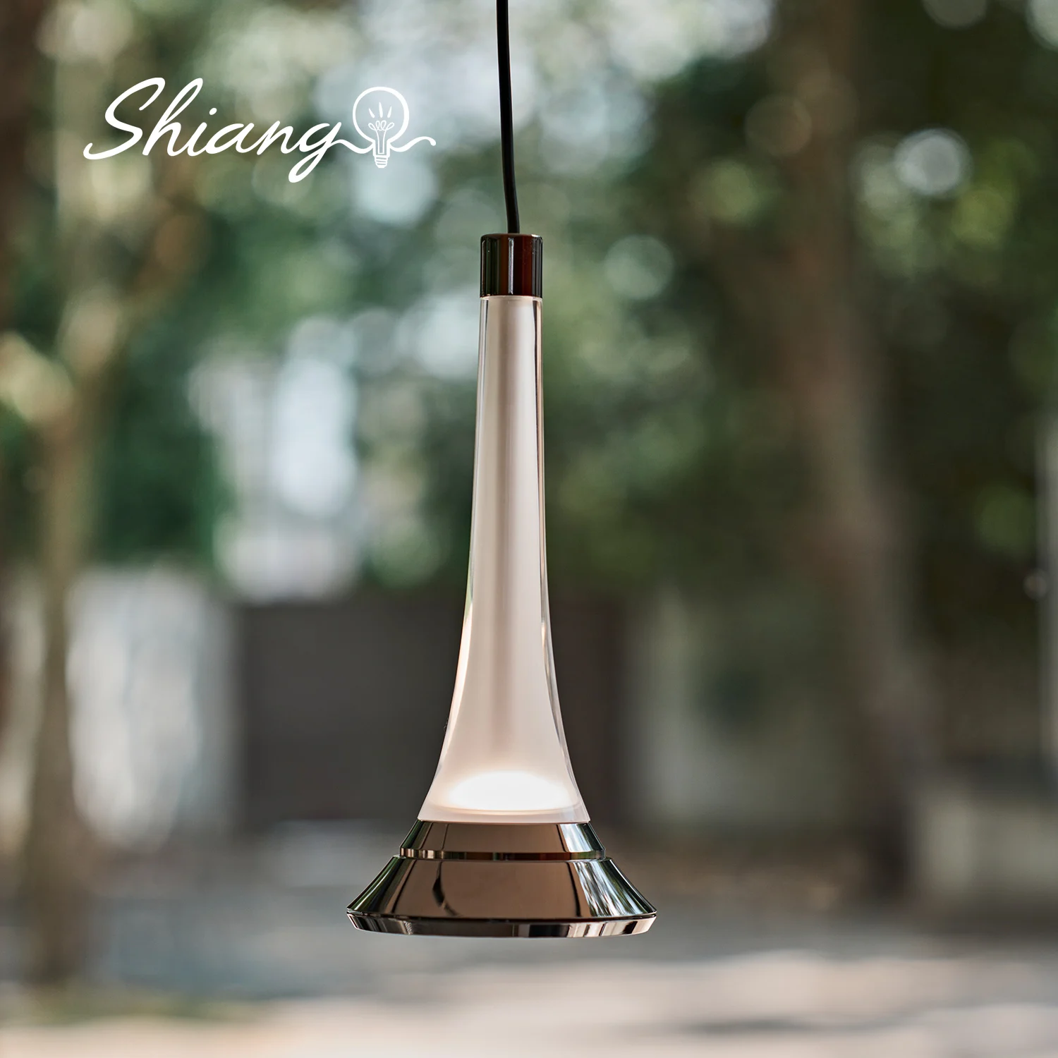 

Glass bedroom headboard pendant light, high-end living room dining room hallway designer, entrance small pendant light