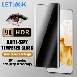 3D Curved Privacy Tempered Glass For Huawei P60 P50 P40 P30 Anti-Spy Film Nova 8 9 10 11 Mate 50 40 30 20 Pro Screen Protectors