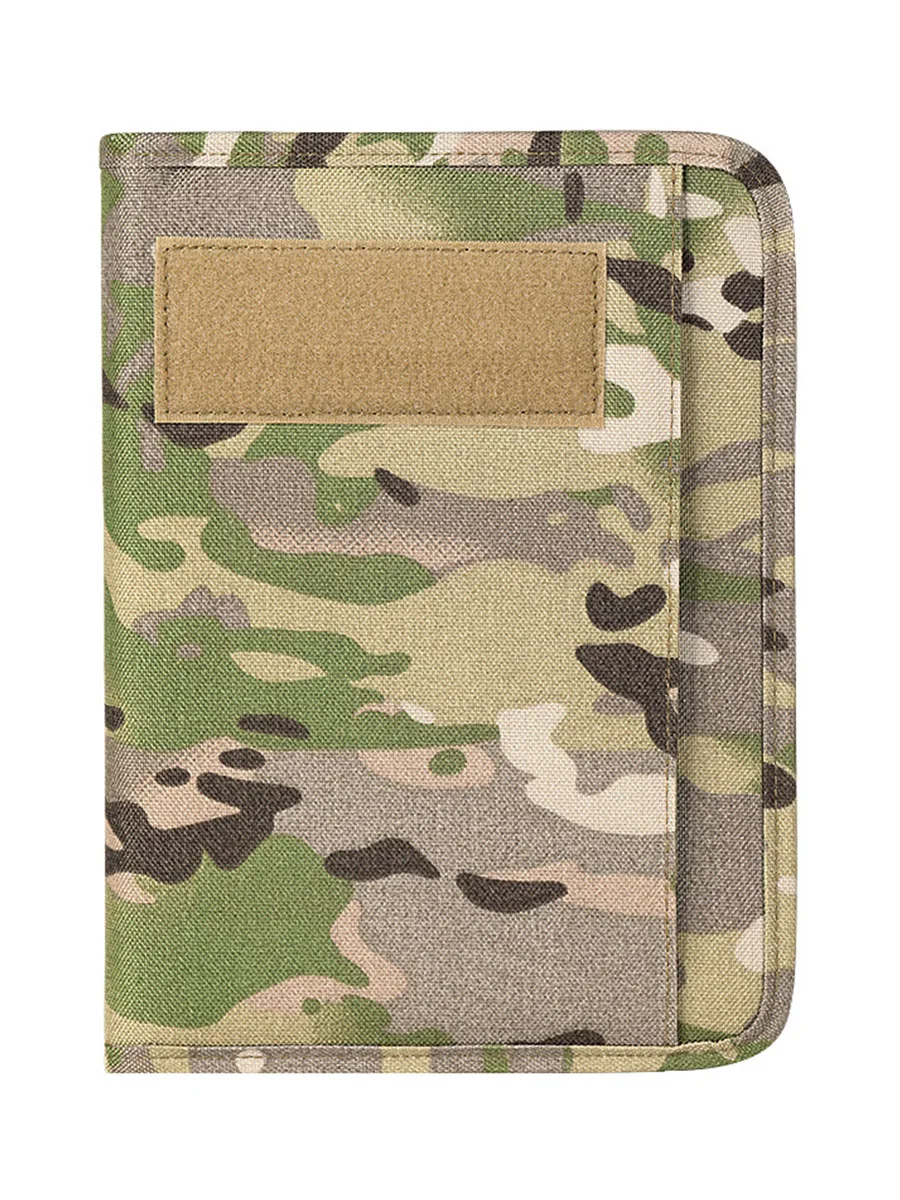 Kosibate Outdoor Padfolio Ring Binder with 80 Sheets of Loose-Leaf Paper Memorandum A5 Weatherproof Tactical Notebook