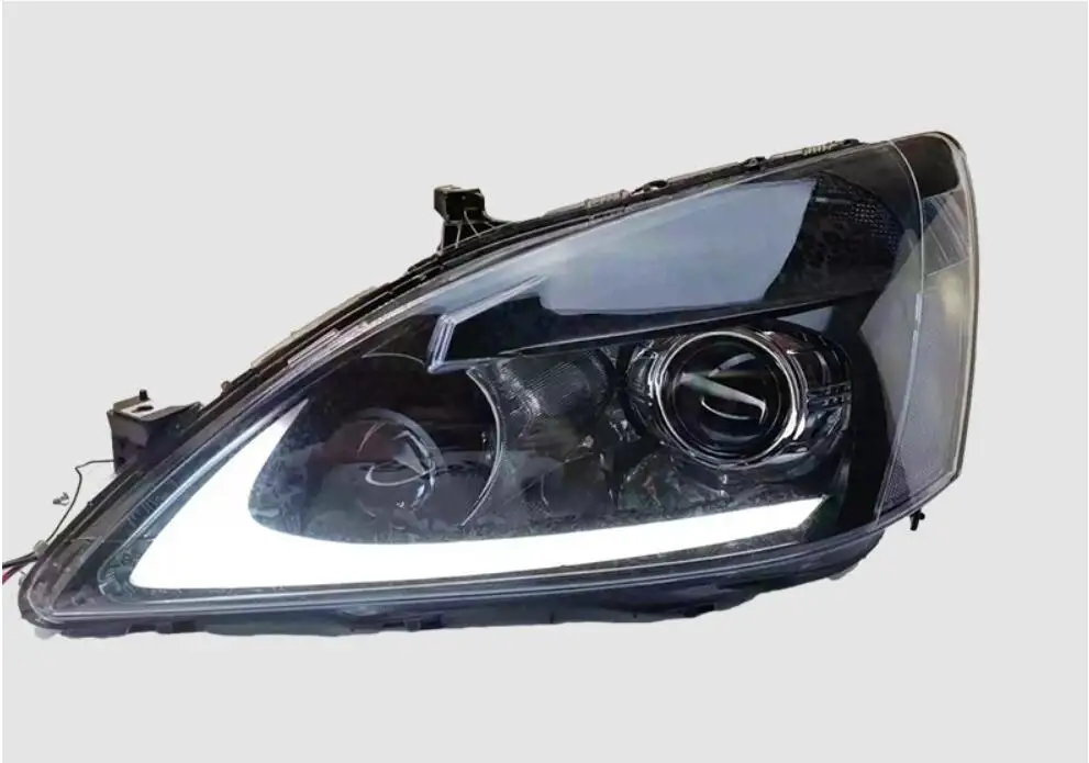 car bupmer head light for Honda Accord headlight 7th 2003~2007y LED car accessories DRL fog for Honda Accord headlamp