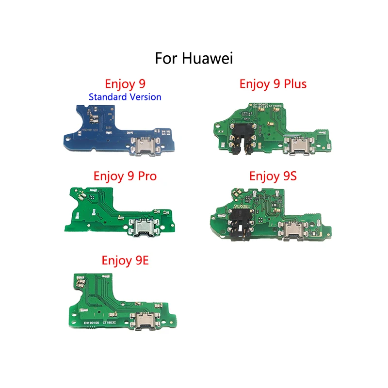 USB Charge Dock Port Socket Jack Plug Connector Flex Cable For Huawei Enjoy 9 Plus Pro 9S 9E Charging Board Module