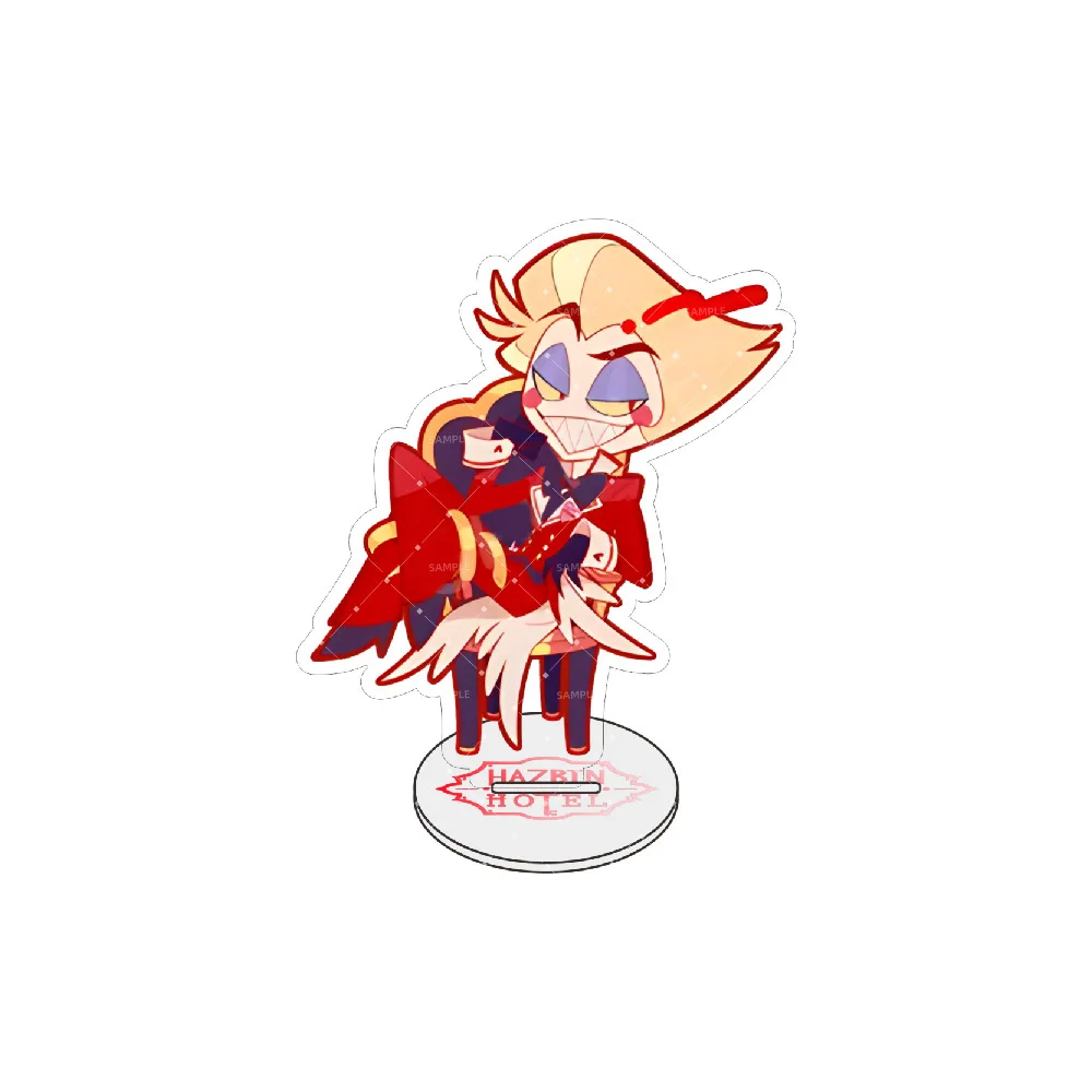 Hazbin Hotel Anime Figur Acryl Stand Alastor Charlie Morningstar Vaggie Engel Staubschale Niffty Spiel Fans Geschenk Ornamente – Detail 8