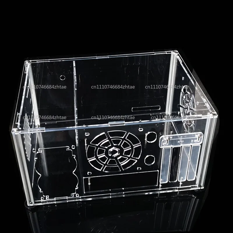 DIY New Desktop Package, Organic Glass, Acrylic, Personalized Fully Transparent Case, Vertical ATX