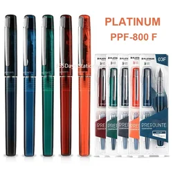 Original PLATINUM Fountain Pen PREFOUTE PPF-800 Resin Pen Nib Ink Student Writing Calligraphy Practice Business Gift Pen