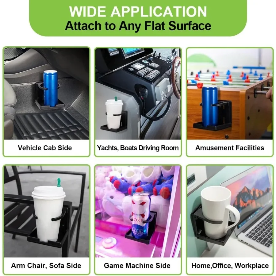 حامل أكواب سيارة قابل للتعديل مكون من قطعتين - يناسب أكواب وزجاجات 60-100 مم لشاحنة RV Van Boat Camper