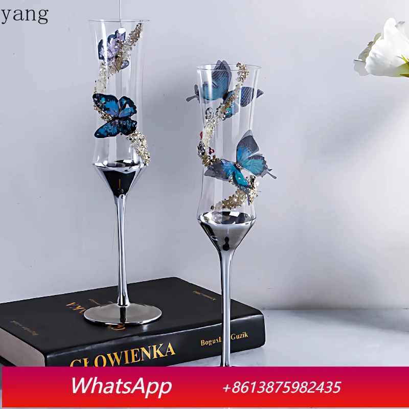 

LMM Pair DIY Goblet Wine Glasses Girlfriend's Birthday New Year Wedding Gift