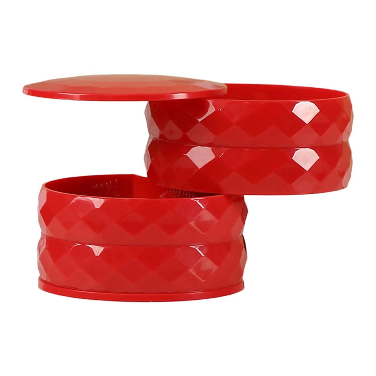 

Rotating Jewelry Tray Case with Lid for Girls Mother Women Style Stylish