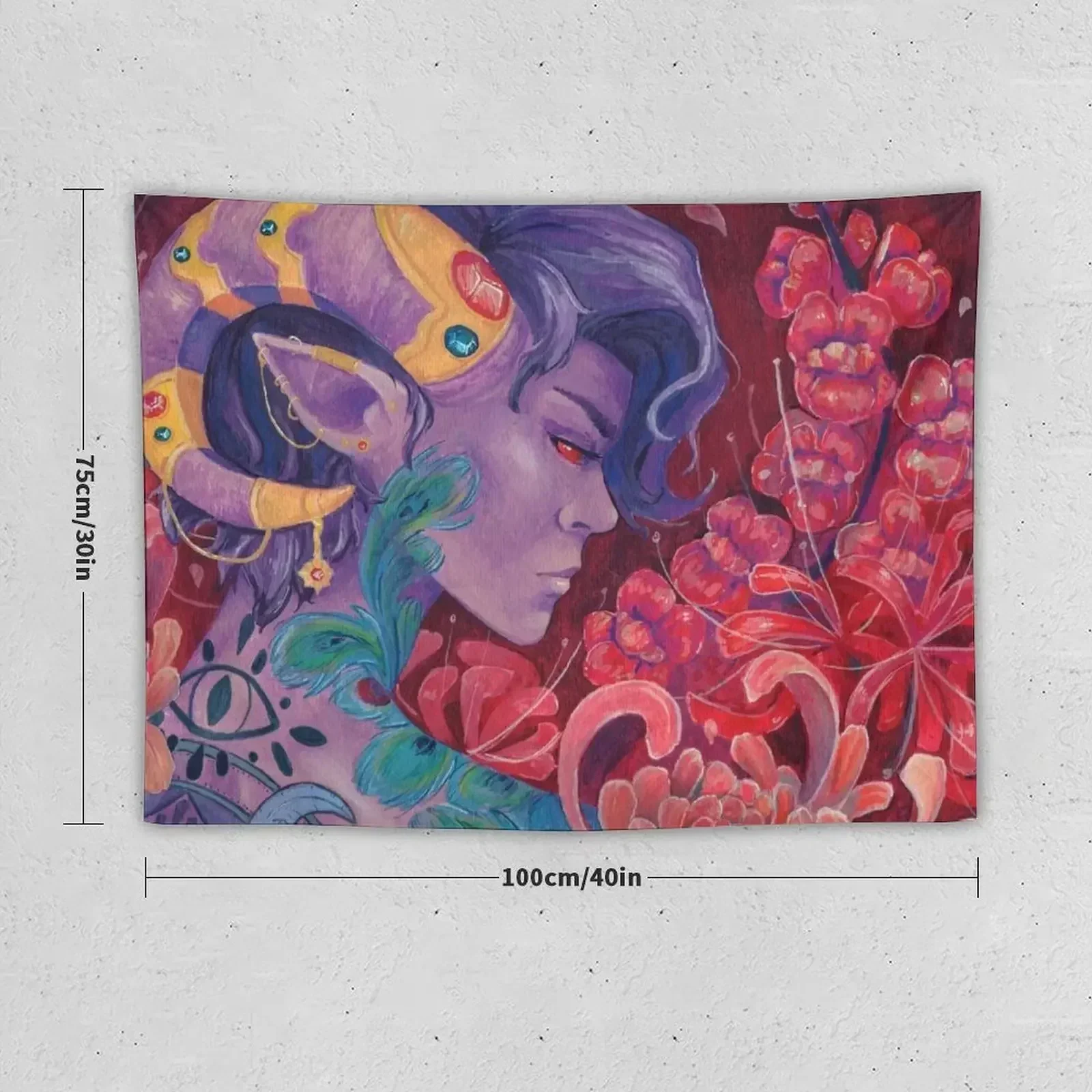 Mollymauk Tealeaf - Eyes Never Shut Tapestry Decor Home For Bedroom Carpet On The Wall Room Decorations Aesthetics Tapestry