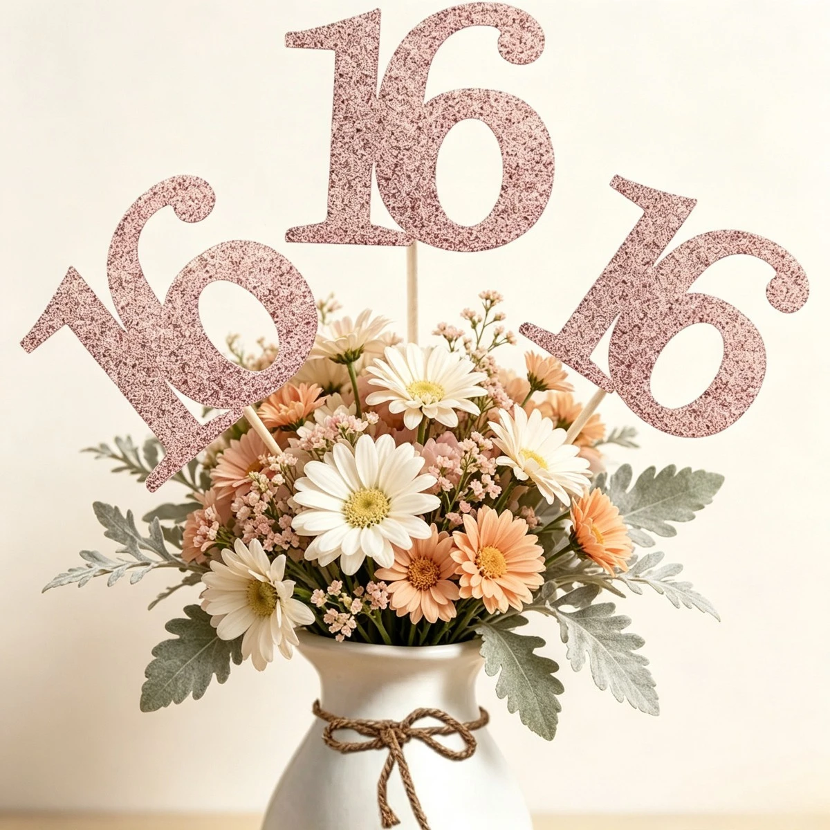 Centerpiece Stick - عبوة من 10 قطع، زينة مزدوجة