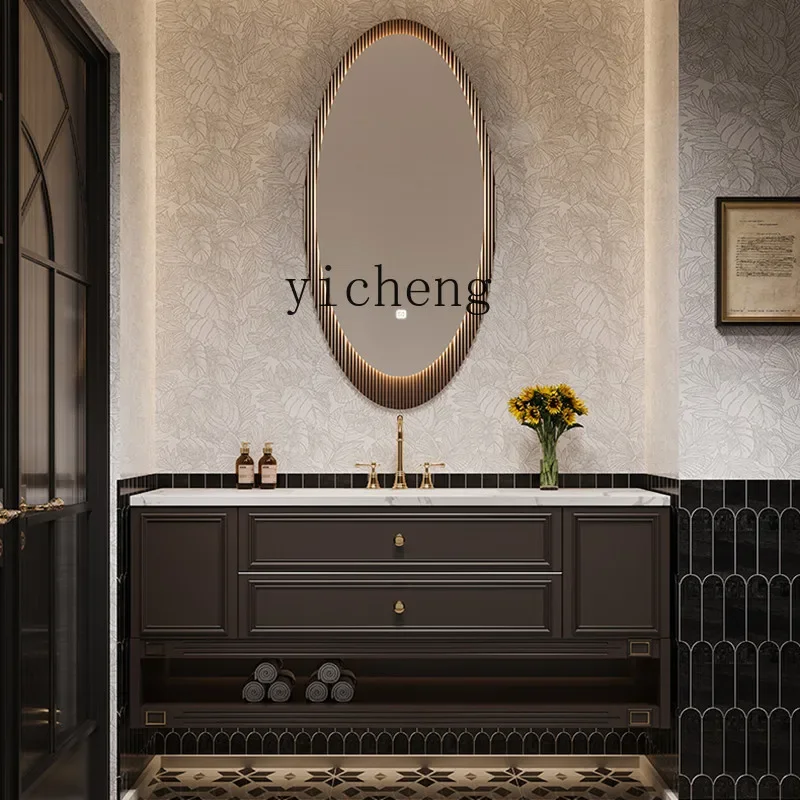 

retro solid wood paint bathroom cabinet combination washbasin wash basin bathroom cabinet