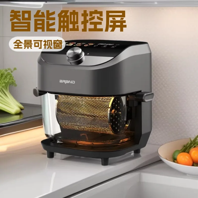 Large capacity air fryer visual glass electric household multi-function